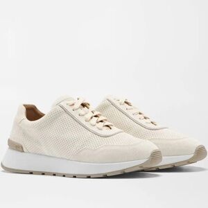 Peter Millar Wayfare Runner Sneaker in ‘Ivory’